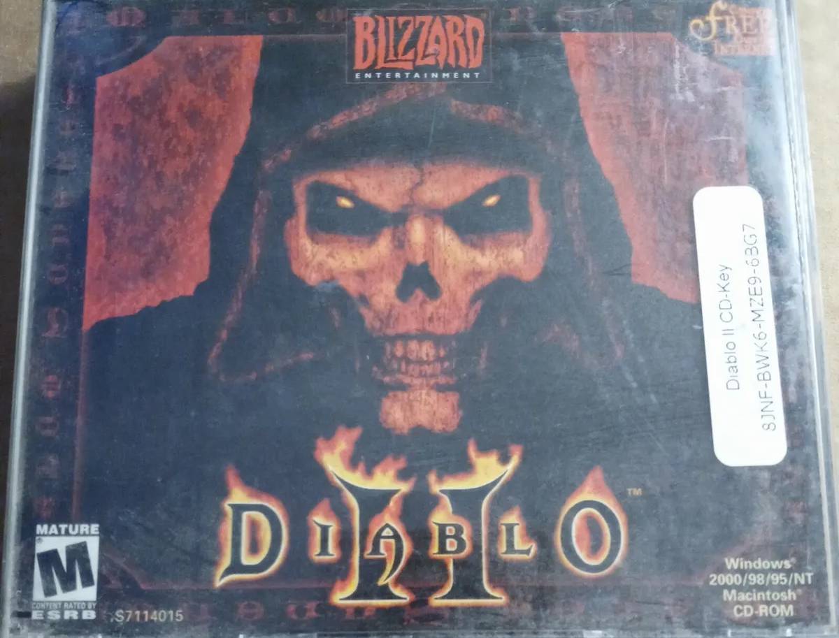 Diablo 2 CD Box with CD-KEY printed
